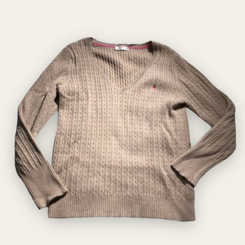 Old Navy Twilightcore tan perfect fit chunky knit sweater